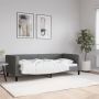 Sofa, tamsiai pilkos spalvos, 90x190cm, audinys