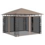 Pavėsinė su tinkleliu nuo uodų, taupe spalvos, 3x3x2,73m