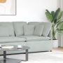 Modulinė kampinė sofa su pagalvėlėmis, šviesiai pilka, 100 cm