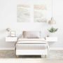 Lovos rėmas Be Čiužinio Baltas 75x190 cm Inžinierinė mediena