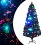 Apšviesta Kalėdų eglutė su stovu ir LED, 180cm, optinis pluoštas