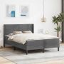 Lovos rėmas Tamsiai pilka 160 x 200 cm Aksomas