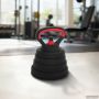 2-in-1 hantelių ir štangos rinkinys 30kg Juoda ir raudona