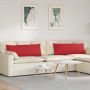 Sofa Pagalvės 2 pcs Raudona 120 x 40 cm audinys