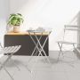 Bistro stalas Smėlio Ø 50 x 71 cm Miltelinis plienas