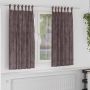 Aksominio tipo užuolaidos 2 pcs Ruda 175 x 140 cm Aksomas