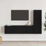 TV spintelių komplektas 3 pcs Juodas ąžuolas