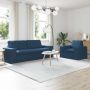 Sofa 2 pcs Mėlyna 182 x 80 x 82 cm audinys