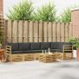 Lauko sofos komplektas 7 pcs Balta ir antracito 59 x 59 x 37 cm