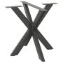Valgomojo stalo koja, voro formos, antracito spalvos, 85x85x(72-73) cm, plienas