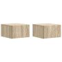 Sieninis šoninis staliukas 2 pcs Sonoma ąžuolas