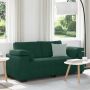 Dvivietė sofa, tamsiai žalia, 180x77x82 cm, aksomas