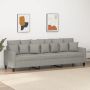 Trivietė sofa, šviesiai pilkos spalvos, 210cm, audinys