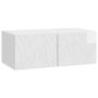 Sieninė TV spintelė 98 x 41 x 30 cm Itin blizgi balta