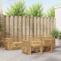 Lauko sofos komplektas 7 pcs Balta 251 x 132,5 x 73 cm