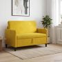 Sofa su saugojimo vieta Geltona 122 x 78 x 87 cm Poliesteris