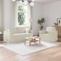 Sofa 2 pcs Kreminė 158 x 78 x 80 cm Aksomas
