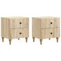 Šalia lovos spintelė 2 pcs Sonoma ąžuolas 43 x 34,5 x 48 cm