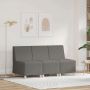 Modulinis sofa vienetas be rankų 3 pcs Šviesiai pilka