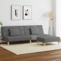 Dvivietė sofa-lova su pakoja, tamsiai pilkos spalvos, audinys