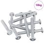 Varžtas 1800 pcs Sidabro M6 x 50 mm Plienas