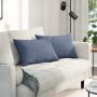 Sofa Pagalvės 2 pcs Mėlyna 60 x 40 cm Kordūrinis audinys