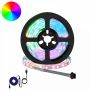 LED juosta 2 pcs Juoda ir permatoma 950 mm Varis ir plastikas