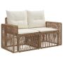 Sodo sofa 2-Vietų skaičius Smėlio poliratanas