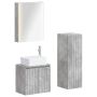 Vonios baldų rinkinys 4 pcs Betono pilka