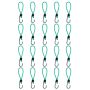 Bungee virvelės su kabliukais, 20vnt., 15cm