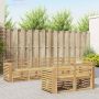 Lauko sofos komplektas 8 pcs Balta 310 x 132,5 x 73 cm