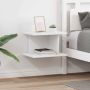 Naktinis staliukas 2 pcs Balta 40 x 30 x 25 cm Apdirbta mediena
