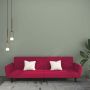 Dvivietė sofa-lova, raudonojo vyno spalvos, aksomas