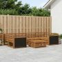 Lauko sofos komplektas 7 pcs Natūrali Kietos akacijos mediena