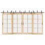 Stumdomų durų įrangos rinkinys, juodos sp., 427 cm, plienas