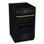 Gorenje viryklė GECS5B70CLB, 50 cm pločio, juodos spalvos, 70 L