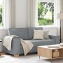 Dvivietė sofa, šviesiai pilka, 180x78x84 cm, audinys
