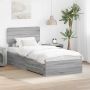 Lovos rėmas Pilkas Sonoma 90 x 200 cm Apdirbta mediena