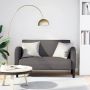 Loveseat sofa, pilka, 110cm, dirbtinė oda