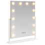 LED makiažo veidrodis Balta 44 x 10 x 53 cm Stiklas ir plienas