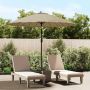 Lauko skėtis nuo saulės su aliuminio stulpu, taupe, 270cm