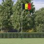 Belgijos vėliava su stiebu, aliuminis, 6,08m