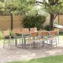Susilankstantis krėslas 8 pcs Ruda 56 x 57 x 87 cm