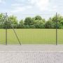 Tvora su stulpais Pilka 1,6 x 10 m Plienas ir PVC