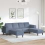 Sofa su pagalve Mėlyna 250 x 188 x 76 cm Kordūrinis audinys
