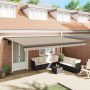 Ištraukiama markizė Smėlio 500 × 300 cm Audinys ir metalas