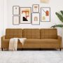 Trivietė sofa, rudos spalvos, 210cm, aksomas