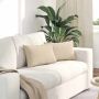 Sofa Pagalvės 2 pcs Kreminė 50 x 30 cm audinys