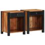 Šalia lovos spintelė 2 pcs Ruda 40 x 35 x 50 cm