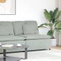 Modulinė sofa su pagalvėlėmis, šviesiai pilka, 100 cm